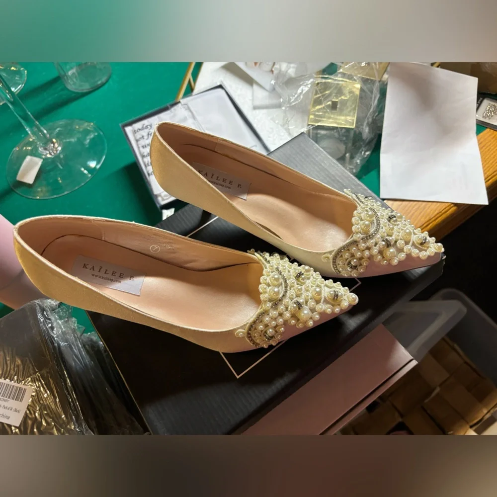 Kailee P. Bridal Heels - Picture 1 of 7